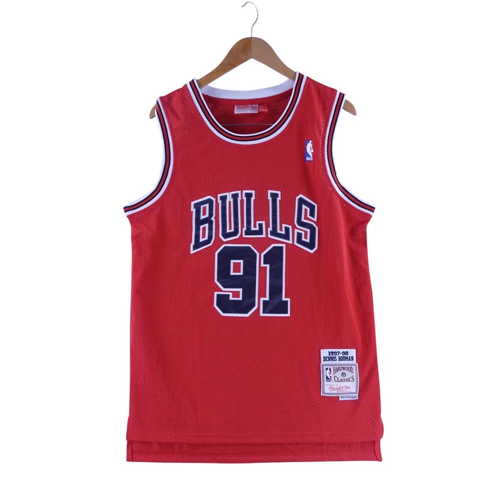 Mitchell & Ness Mens Large Dennis Rodman Chicago Bulls 1997-98 Classics Jersey